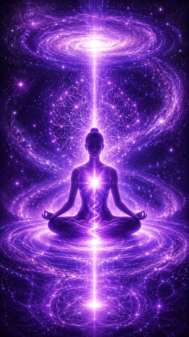 Reiki practitioner's hands hovering over a woman in a healing session