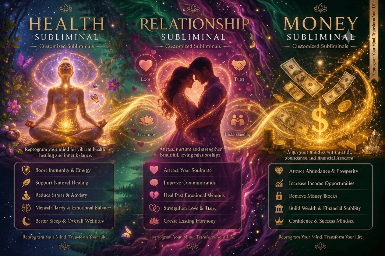 Bundle: Pack of Any 3 subliminal poster