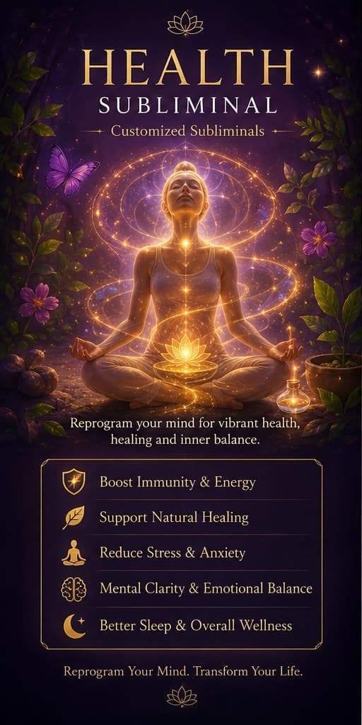 Health · Fitness · Body Image subliminal poster