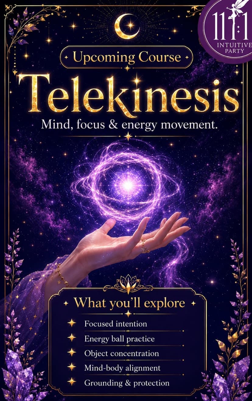 Telekinesis upcoming course poster